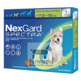 Nexgard Spectra mediano ( 7.5 - 15 kg )