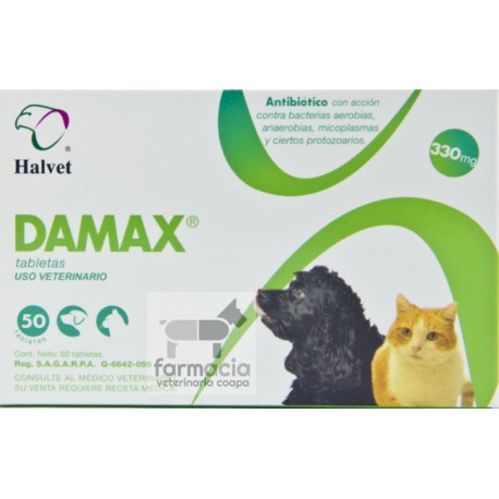 Damax  tabletas 330 mg (se vende por blister de 10 tabletas)