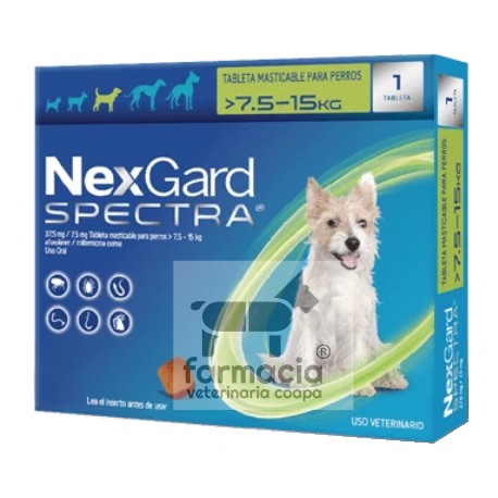 Nexgard Spectra mediano ( 7.5 - 15 kg )