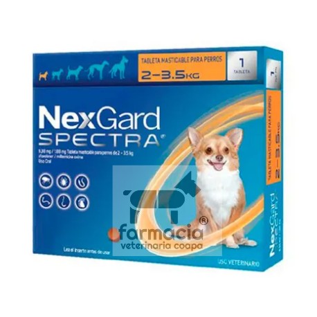 Nexgard Spectra extra- chico ( 2 - 3.5 kg)