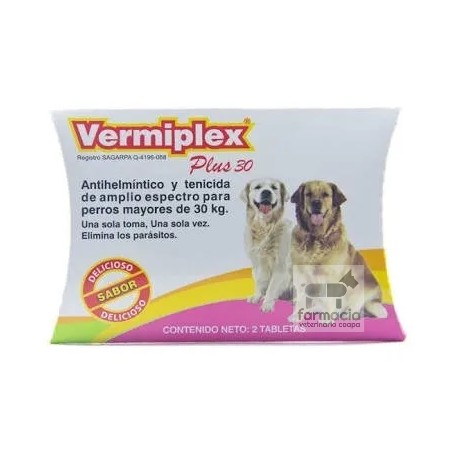 Vermiplex Plus 30 ( 2 tabs )