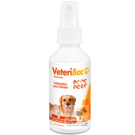 VeteriBac Mascotas spray. LLAME PARA PREGUNTAR POR EXISTENCIAS. DE VENTA SOLO EN SUCURSAL